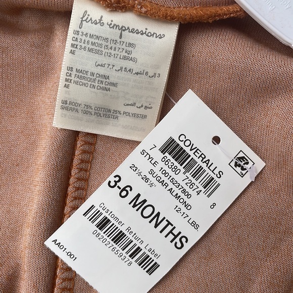 NWT- Reindeer Costume/ Romper w/ Attached Hood SZ 3-6Months - Picture 8 of 9